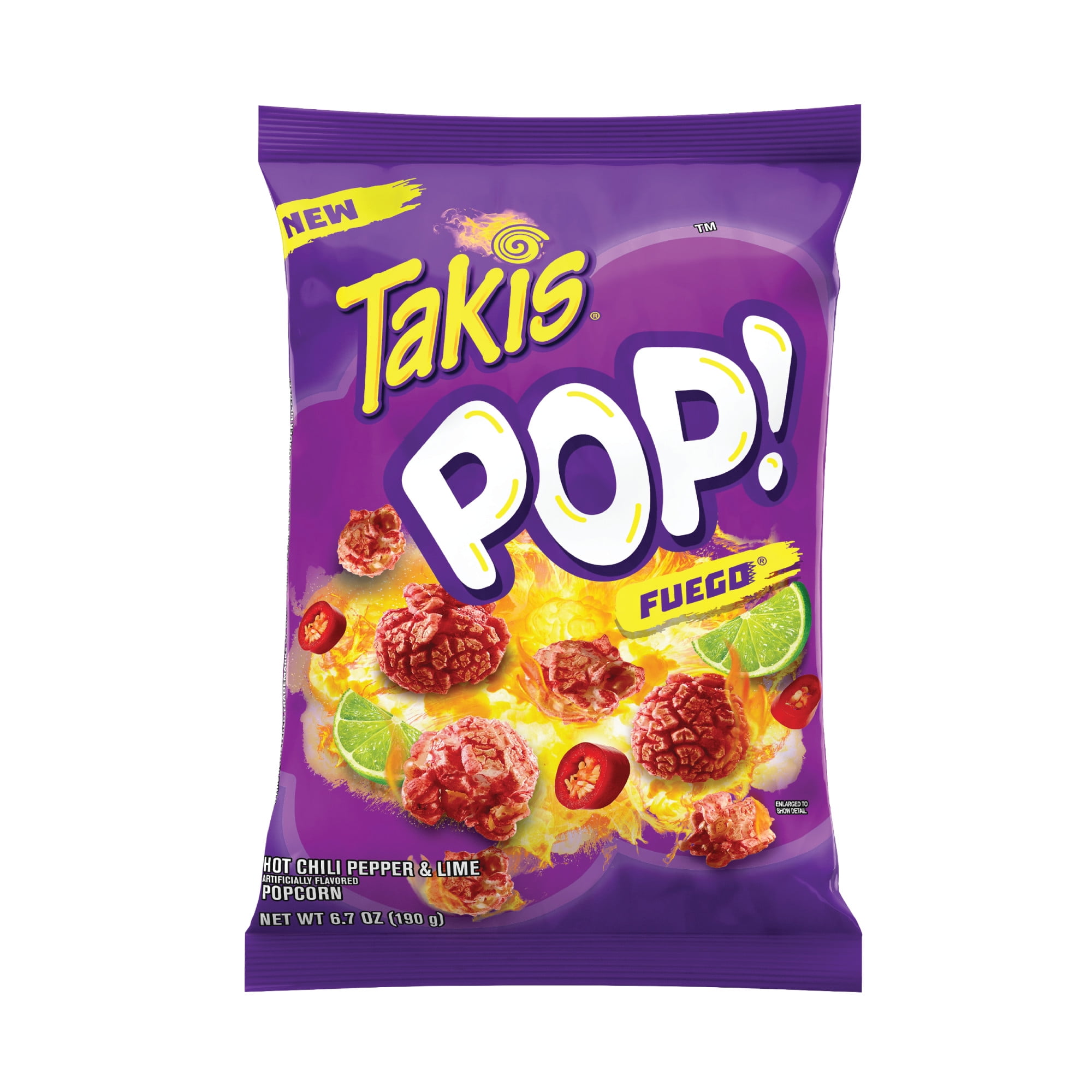 Takis Fuego Pop! 6.7 oz Bag, Hot Chili Pepper & Lime Flavored Spicy