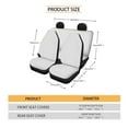 thumbnail image 6 of FKELYI Polynesian Hibiscus Flower Black Print 16 Pcs Car Seat Covers with Steering Wheel Covers Seatbelt Pads Headrest Cover Anti-Slip Armrest Pad Handbrake Cover Gear Shift Cover Cup Coasters, 6 of 6