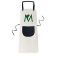 thumbnail image 1 of Singe clim Contour, Tablier Ajustable en Coton Lin pour Barbecue Cuisine avec Poche, 1 of 3