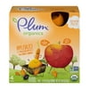 (3 Four Packs) Plum Organics Applesauce Mashups Carrot & Mango, 3.17oz, 12 total pouches