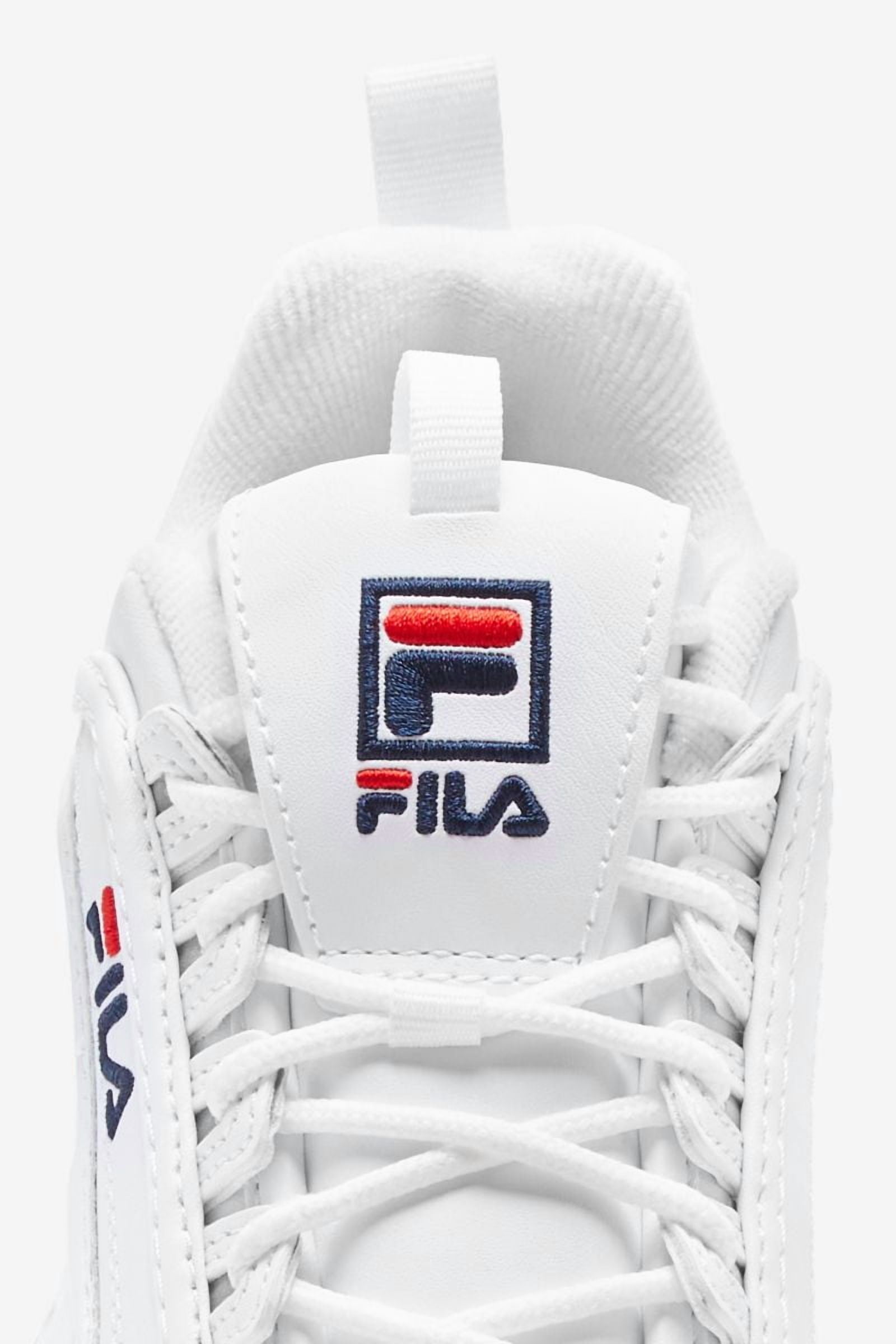 adidas gazelle silver green womens Fila Disruptor II Clear Logos Womens White Canvas Lifestyle Sneakers S main image 1