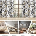 thumbnail image 6 of DriftAway Ryan Sketch Blackout/Room Darkening Grommet Lined Thermal Insulated Energy Saving Window Curtains, 2 Layer, Set of Two Panels, Each 52"X84" (Yellow and Gray), 6 of 7