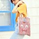 thumbnail image 5 of Bonita bolsa de mano de terciopelo con estampado gráfico estético, reutilizable, ideal para la compra, ideal para la escuela o para libros, regalo para mujer., 5 of 5