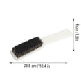 thumbnail image 2 of Bristle Scrub Brush Comfortable Grip Handle Boar Hair Brush For Cleaning, 2 of 3