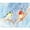 Blue/Brown/White, variant on Jennifer Rose Garden Birds Winter Canvas Print