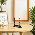 thumbnail image 2 of Ostracsh 4-Piece Wooden Display Racks with 4-Tier Vertical Stand Shelves for Collectibles and Home Organization, 2 of 7