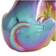 thumbnail image 4 of 7" x 12" Multi Colored Ceramic Bulldog Sculpture with Rainbow Shimmer Finish, by DecMode, 4 of 11