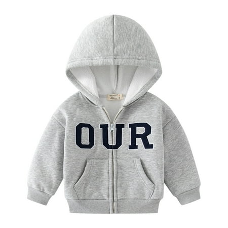 

TAIAOJING Kids Girls Cute Jacket Child Kids Toddler Baby Boys Letter Patchwork Long Sleeve Coats Outer Outwear Outfits Clothes 3-4 Years