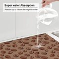 thumbnail image 3 of Dish Drying Mat, Brown Coffee Bean Print Highly Absorbent Drying Matt Kitchen Counter, Dish Mat Drying Pad Dishes Drainer Mats for Kitchen Counter or Sink, 16 x 18 inch, 3 of 6