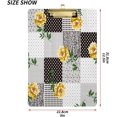 thumbnail image 2 of FMSHPON Summer Yellow Flowers Clipboard Hardboard Wood Nursing Clip Board and Pull for Standard A4 Letter 13x9 inches, 2 of 7