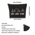 WCGXKO Xray Tech Gift Live Love XRay Zipper Pouch Makeup Bag