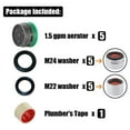 Valatala 10Pcs Faucet Aerator Faucet Flow Restrictor Replacement Parts Insert Aerator for