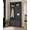 Black, variant on 4-in-1 Hall Tree with Storage Bench, Entryway Coat Rack with Hooks, Shoe Storage Cabinet and Display Shelves, Modern Mudroom Organizer for Living Room, Hallway