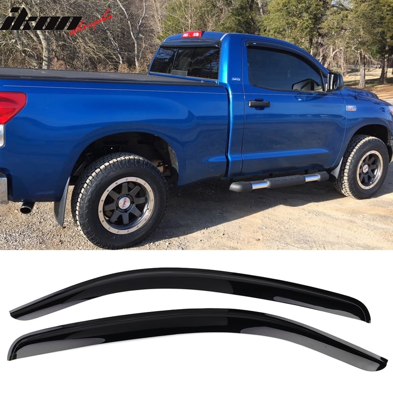 Compatible with 07-20 Toyota Tundra Standard Cab Acrylic Window Visors