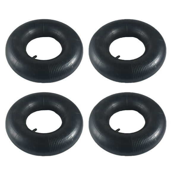 4 pcs 15x6.00-6" Inner Tubes with TR-13 Straight Valve Stem Replacement 15x6.00-6nhs Lawn Mower Tires fit for Yard Tractors Wheelbarrows ATVs