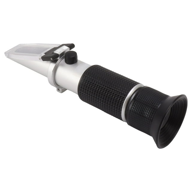 Refractómetro Portátil, Compáctogo de Evasión de Compensación de temperatura automática ergonómico de 0 a 20 por ciento refractofractómetro de medidor de leché para humedad de