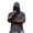 Gray, variant on Men’s Short Sleeve Hooded T Shirt with Face Covering and Paint Splatter Print Casual Loose Fit Pullover Top for Outdoor and Daily Wear