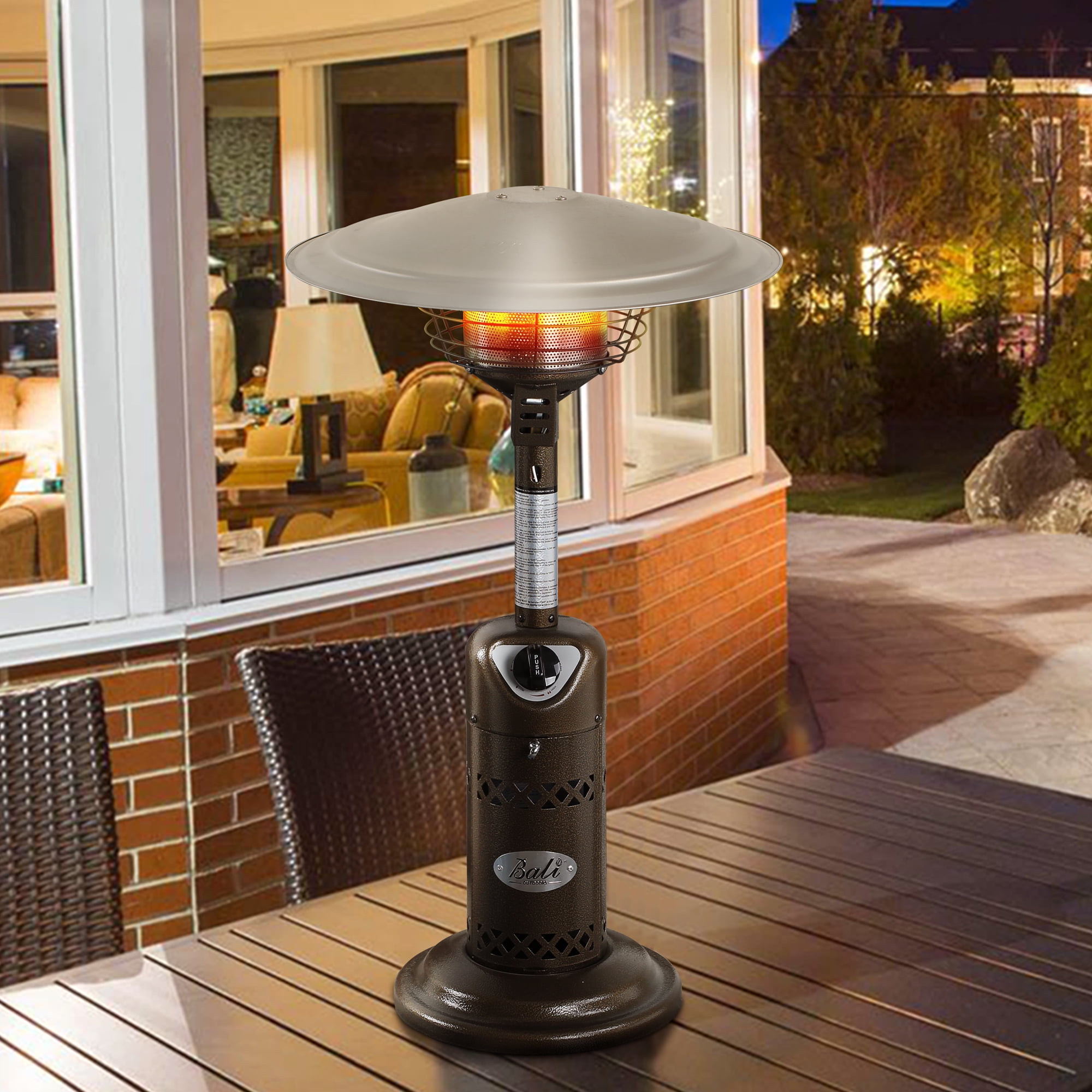 Bali Gas Table Top Patio Heaters Fire Pit BALI OUTDOORS Propane