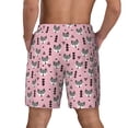thumbnail image 2 of Haiem Cute Fox Pink Tree Mens Swim Trunks with Compression Liner 2 in 1 Swimming Shorts Stretch Swimwear Quick Dry,Board Shorts-Small, 2 of 9