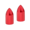 thumbnail image 1 of 2pcs Colorido Aleación De Aluminio De Bici Del Neumático American Style Tapas De Válvu De Polvo Cubierta De Bicicletas Piezas De Bicicle rojo Macarena Schrader Válvula De Casquillo De Bicicleta, 1 of 5