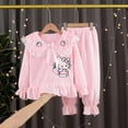 thumbnail image 4 of Ropa para niños de Hello Kitty, pijamas gruesos de franela para niñas de otoño e invierno, traje de manga larga de Estilo Princesa bonito, 4 of 4