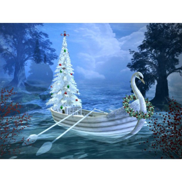 Taladro diamante pintura (DE0181) 5D DIY escena nocturna completa punto de cruz bordado Kit 40x50cm Hugtrwg Para estrenar