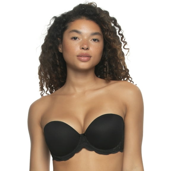Peridot Strapless Push Up Bra (Black, 32D)