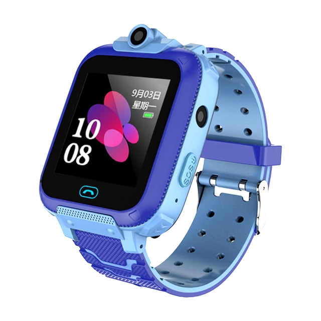Children's Smartwatch With Camera And Calling Function For Ages 3 To 12 Years Old Blue Or Pink 128x128 Screen Pedometer Alarm Calendar Calculator