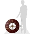 thumbnail image 2 of Howard Miller 625649 32" Diameter Boris Brass And Wrought Iron Analog Wall Mount - Brass, 2 of 3