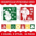 thumbnail image 2 of Plantillas navideñas Qyeahkj, 36 piezas, 20 cm, reutilizables, arte infantil, 2 of 7