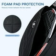 thumbnail image 4 of Quilted Tennis Backpack for 2 Rackets, Slim & Lightweight Waterproof Sling Bag for Tennis, Pickleball, Padel, Crossbody Sport Bag for Men & Women, 4 of 14