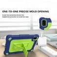 thumbnail image 4 of SOATUTO Case for Moxee 8" Tablet 2 Case For Moxee 8 inch 2022 Model (MT-T8B22) Tablet Shockproof Rugged Hybrid Kids Friendly Cover Built-in Kickstand Shoulder Strap Protective Case - Navy+Green, 4 of 8