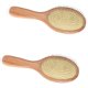 thumbnail image 1 of 2X Aguja de Acero de Madera Cepillo para El Cabello Pin Cepillo para El Cabello Masaje del Cabelludo Mejorar del Cabello de Madera Peine para Desenredar-1, 1 of 8
