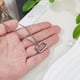 thumbnail image 3 of Collar porta anillos de acero inoxidable, cadena de protección para anillos, joyas para bodas, compromisos, cumpleaños, San Valentín, regalos para esposas, enfermeras y damas., 3 of 9