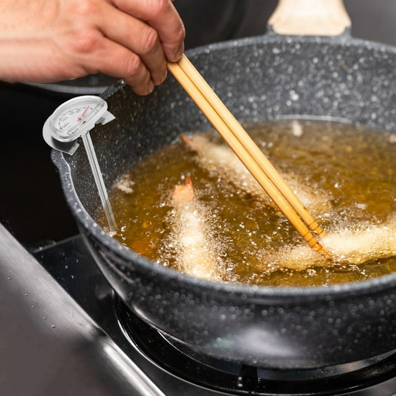 IBASETOY Food Thermometer for Cooking Meat and Fish with Stainless Steel and Stable Stand