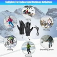 thumbnail image 6 of USB Heated Gloves for Men & Women - Waterproof Touchscreen Mittens, Constant Temperature Winter Warmth, Durable Design for Driving/Cycling/Hiking/Hunting, Cold-Weather Essential Gloves, M, Gray, 6 of 8