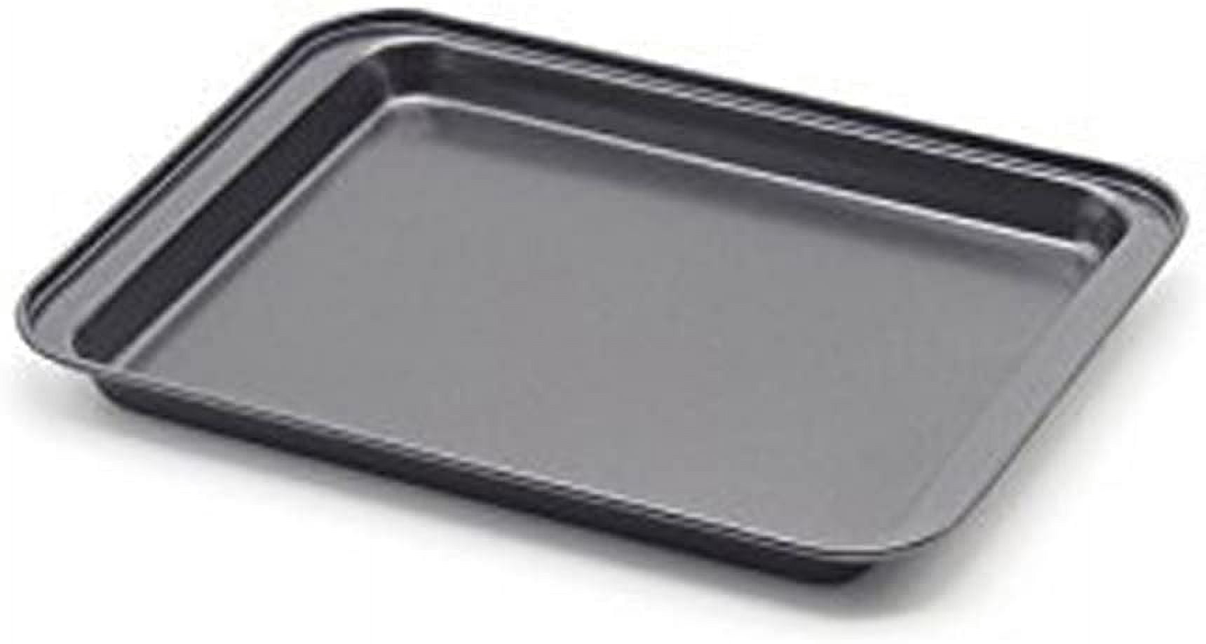 Little Small Baking Sheets Nonstick Set of 2 (9.5inch X 7.1inch) - 8 Inch Nonstick Baking Toaster Oven Tray Cookie Sheets, 1 or 2 Person Household