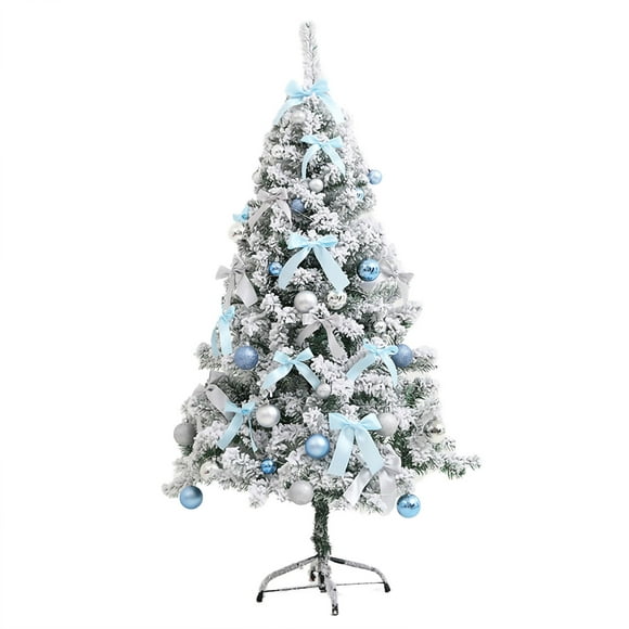 XZNGL Christmas Tree Blue Christmas Tree 60Cm Christmas Ins Blue Flocking Cedar Christmas Tree Package