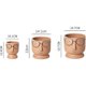 thumbnail image 4 of Macetas creativas con forma de cara para plantas, macetas de cactus para decoración de bodas, hogar, oficina, macetas de cemento, macetas pequeñas de cerámica para suculentas, blanco y, 4 of 5