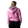 thumbnail image 3 of My Melody & Kuromi Long Sleeve Pink & Gray Reversible Adult Hooded Sweatshirt-XL, 3 of 7