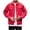 Red, variant on Layering Jackets for Men Jerdar Men's Vintage Motorcycle Solid Color Button Pocket Long Sleeved Denim