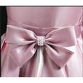 thumbnail image 4 of MEZZALL Robe d'Été pour Enfants Manches Avion Robe Princesse avec Nœud Robe de Fête et de Festival de Fleurs pour Fille, Rose Vif, 3-4 Ans, 4 of 5
