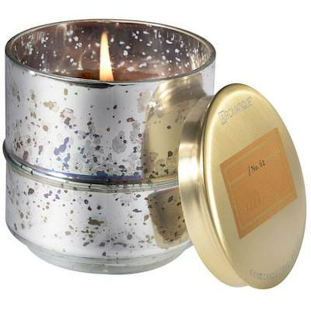 CINNAMON CIDER Aromatique Metallic Glass 6 oz Scented Jar Candle