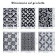 thumbnail image 3 of Paquete de 6 plantillas geométricas Naiovety para estudiantes de oficina en casa manualidades, 3 of 6