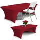 thumbnail image 1 of Mantel ABCCANOPY Spandex de 6 pies rojo para mesas rectangulares, 1 of 6