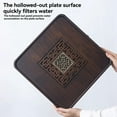 thumbnail image 5 of Small Tea Tray Bamboo Tea Tray Home Use Water Storage and Drainage Three Functions Secret Code of Tea Sea B, 5 of 7