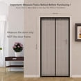 thumbnail image 3 of Magnetic Screen Door with 32 Magnets Heavy Duty Mesh Curtain, Fits Doors Up to 39"x82", Dogs Pets Friendly Door Screen, Black, 3 of 7