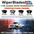 thumbnail image 2 of 2007 Chevrolet Silverado 1500 Classic Beam Wiper Blades Wipers w/1yr Warranty (Set of 2) (WiperBladesUSA), 2 of 5