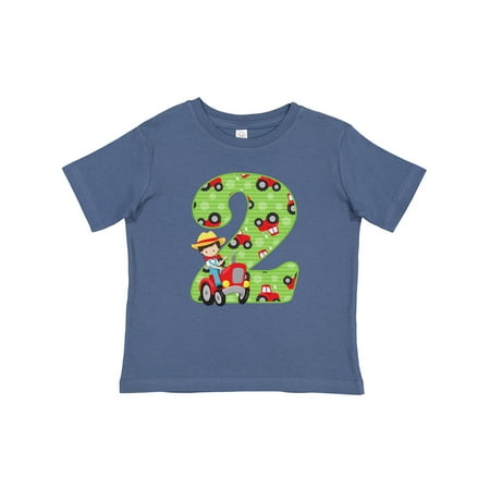 

Inktastic Tractor Boy 2nd Birthday Gift Baby Boy T-Shirt