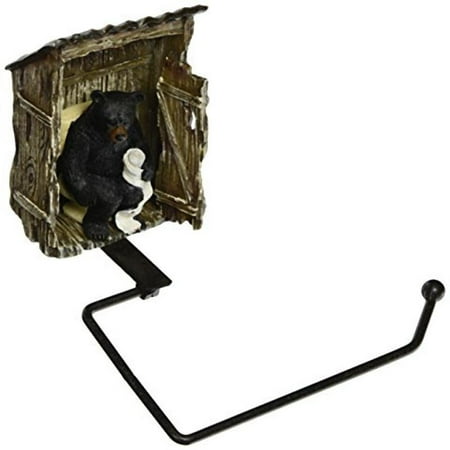 Eastwind Gifts 10016198 Bear Outhouse Toilet Paper Holder